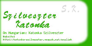 szilveszter katonka business card